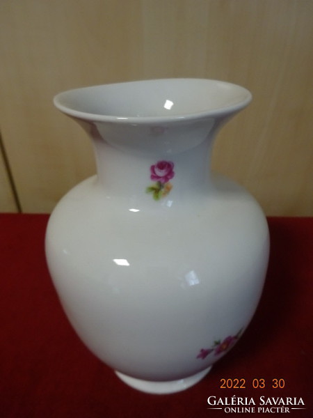 Hollóház porcelain vase with a bouquet of spring flowers. He has! Jókai.