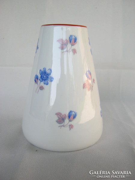 Zsolnay porcelain blue floral vase