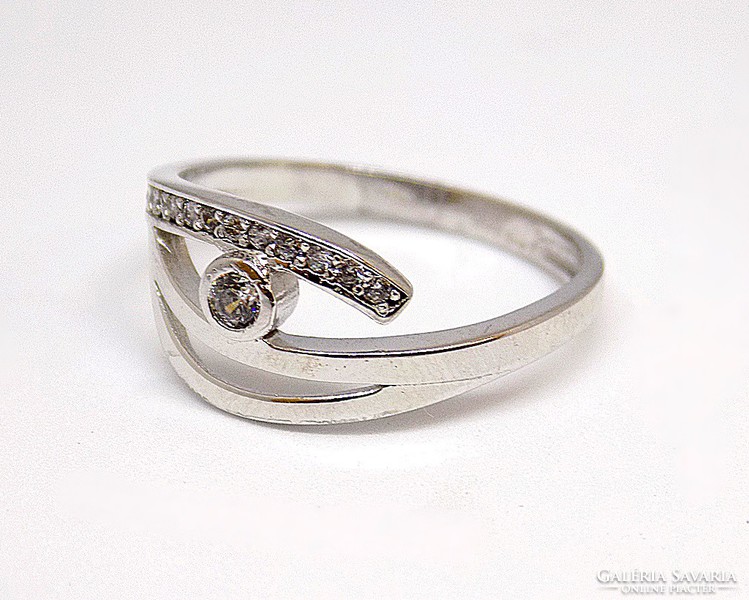 White gold stone ring (zal-au105865)