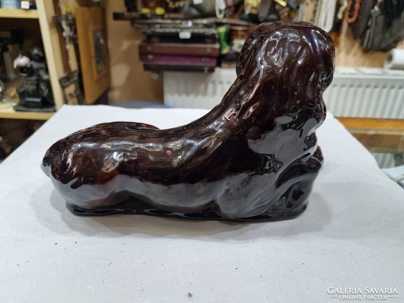 Old ceramic dog