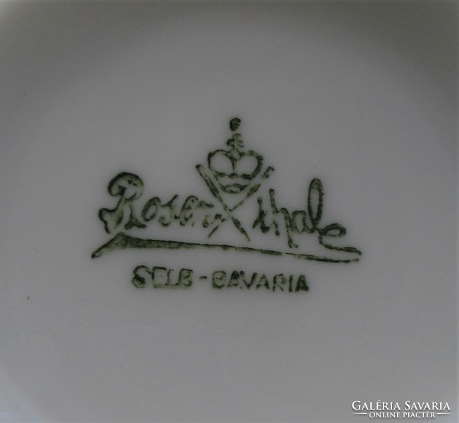 2 db régi Rosenthale ibolya és nefelejcs csokorral díszített porcelán csésze