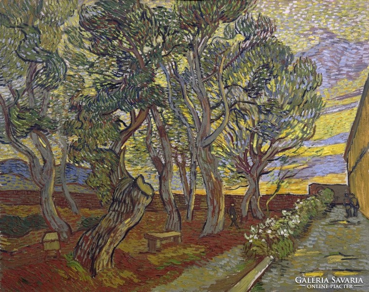 Vincent van Gogh - A Szent Pál Kórház kertje - reprint