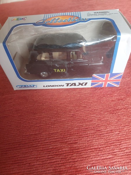 Fém londoni taxi miniautó