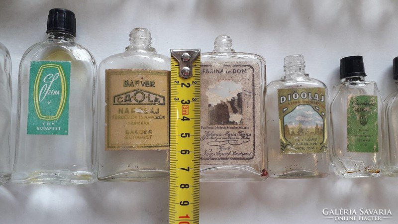 Régi kölnis üveg vintage címkés parfümös palack KHV CAOLA VENUS 20 db