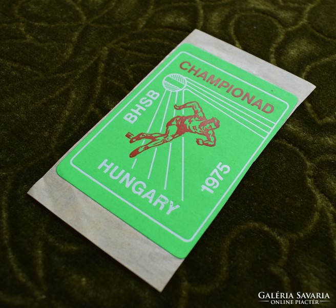 Retro sticker championad bhsb hungary 1975