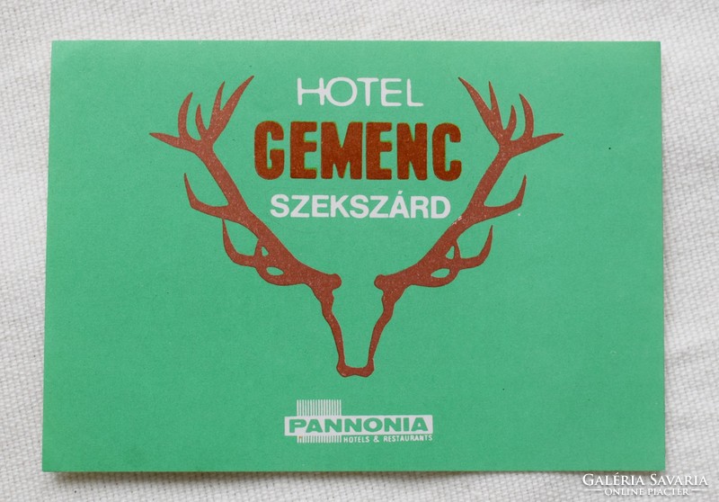 Retro sticker hotel gemenc szekszárd