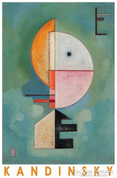 Kandinsky Kandinsky image art exhibition poster modern russian abstract painting upwards 1929