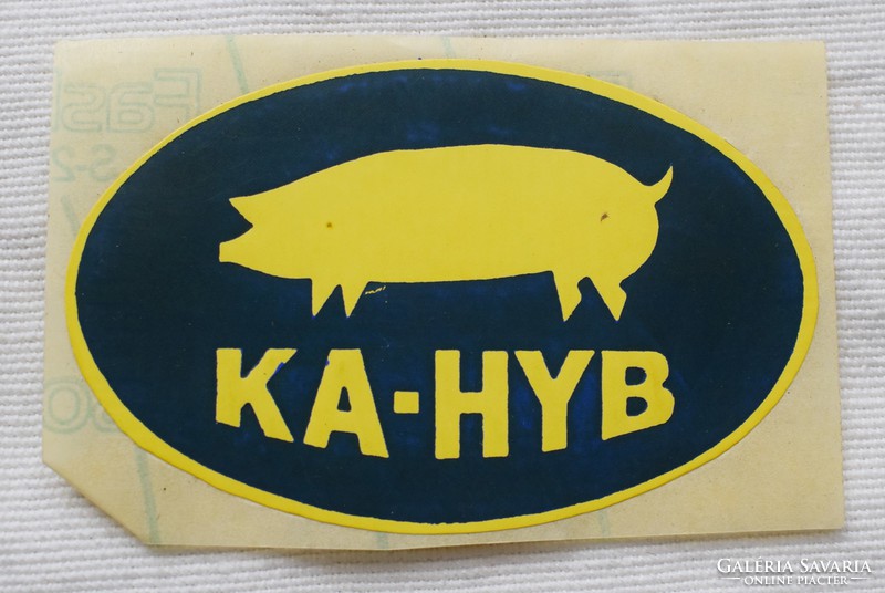 Retro sticker ka - hyb Kaposvár hybrid pig breeder