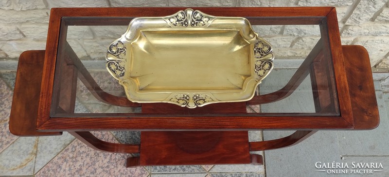 Beautiful antique Art Nouveau offering, master fiancé! Table middle hit! Argentor as