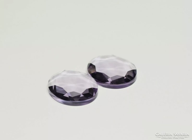 Amethyst pair 20.85 Ct gemstone for jewelers, collectors or other hobbies - new