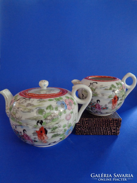 Hand painted chinese tea - coffee pot