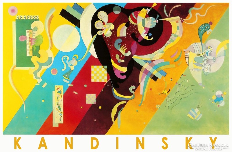 Kandinsky Kandinszkij kép művészeti kiállítás plakát orosz absztrakt festmény Kompozíció IX 1936