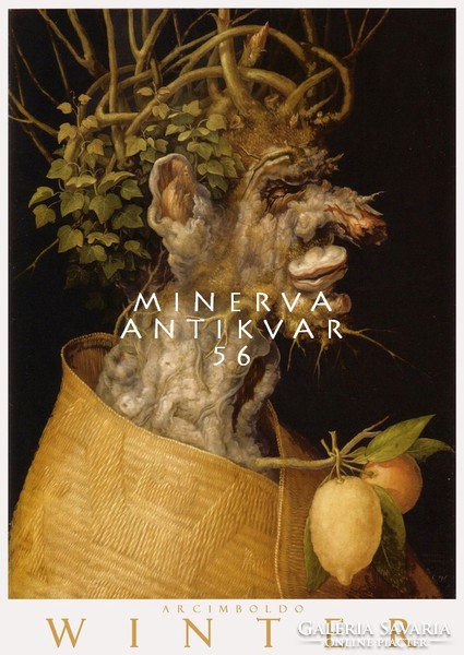 Arcimboldo Négy évszak Tél allegória 1573 reneszánsz portré arckép plakát gyümölcs virág termés