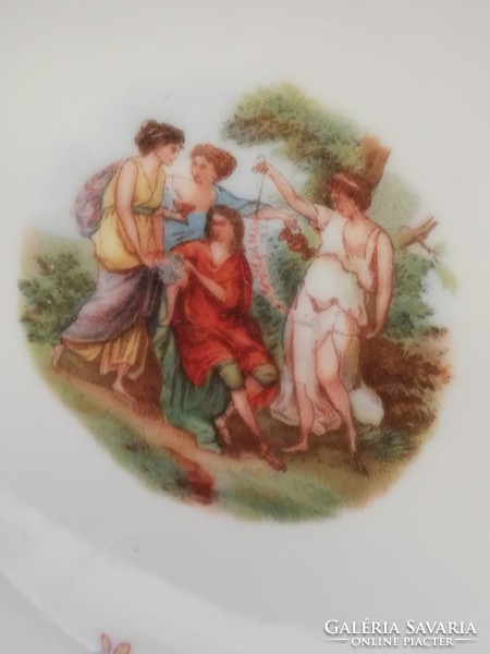 Alt wien scene dessert plates 6 pcs