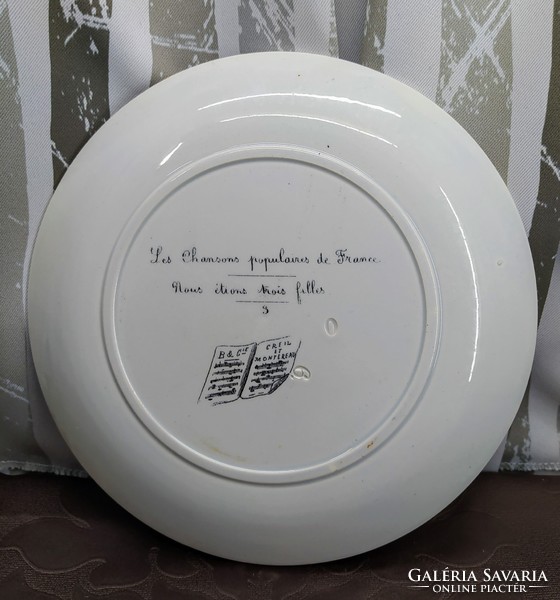 Old french plate