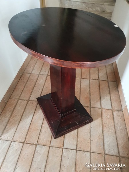 Oval mahogany table