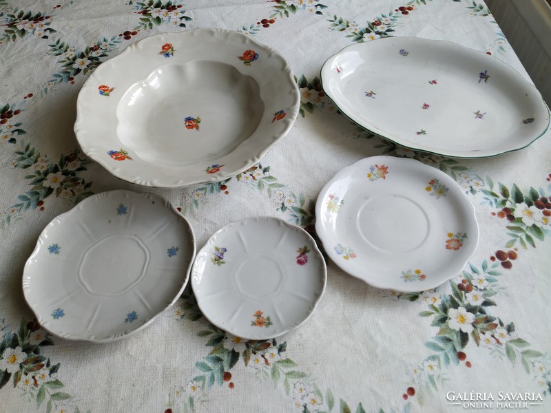 Porcelain deep plate, cake plate, coffee cup coaster, offering for sale! Zsolnay, for replacement