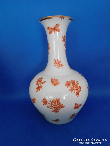 Herend giant Victoria orange vase