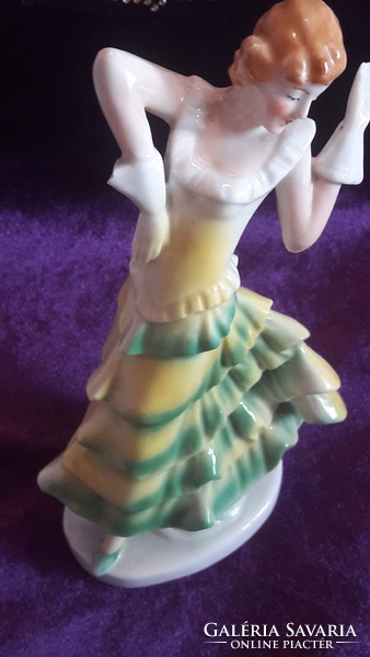 Porcelain lady with girl statue 2 (l2416)