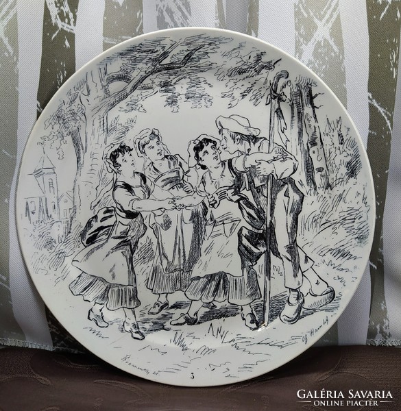 Old french plate