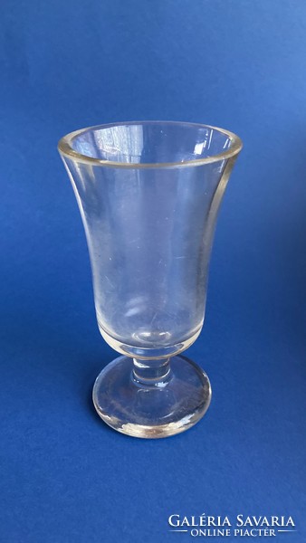 Biedermeier antique stemmed glass wine goblet