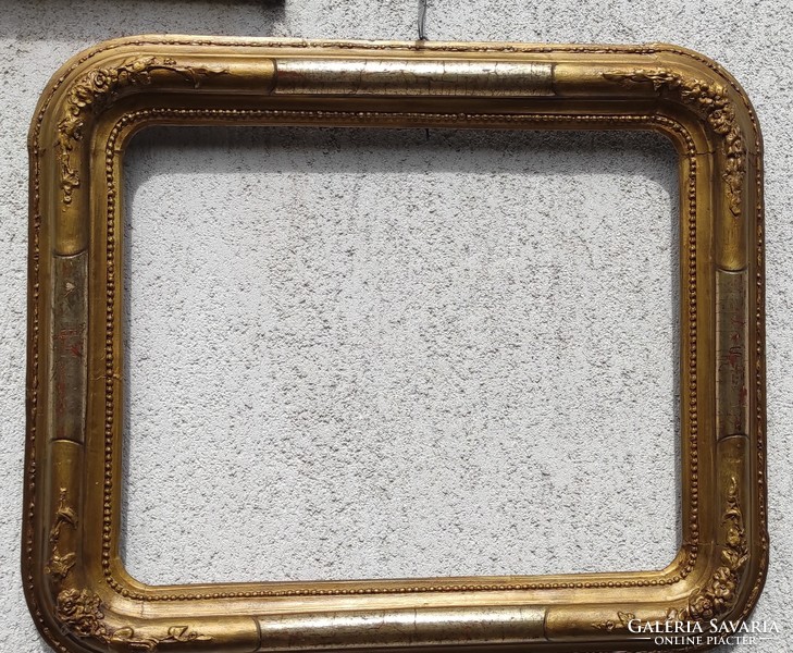 Antik Biedermeier keret képkeret tükör keret festmény 1800-as évek