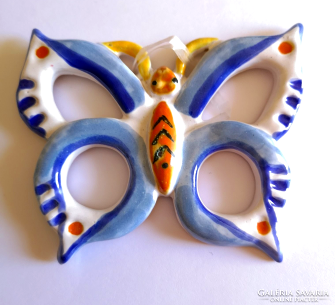 Retro craft ceramic butterfly