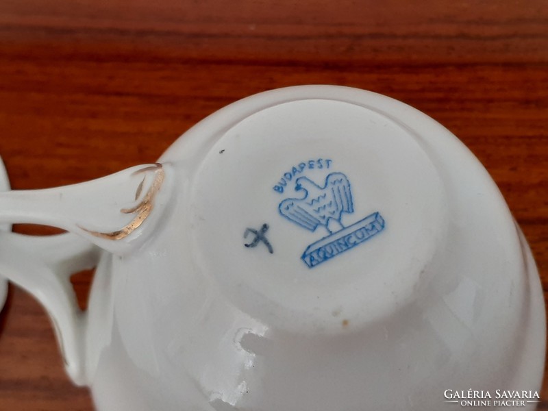 Old aquincum porcelain hot water coffee cup commemorative mug souvenir souvenir