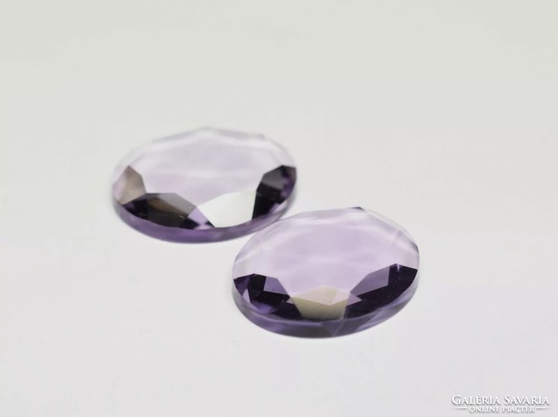 Amethyst pair 20.28 Ct gemstone for jewelers, collectors or other hobbyists - new