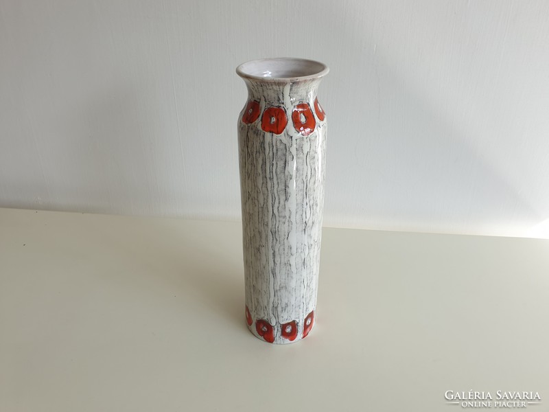 Old retro ceramic vase 32 cm mid century