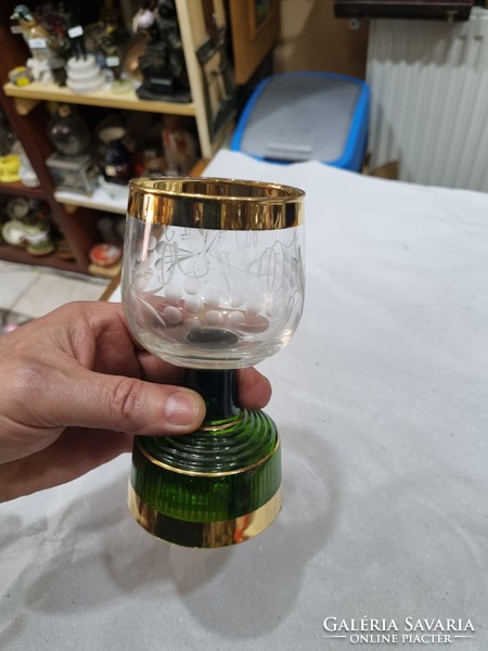 Old musical glass cup