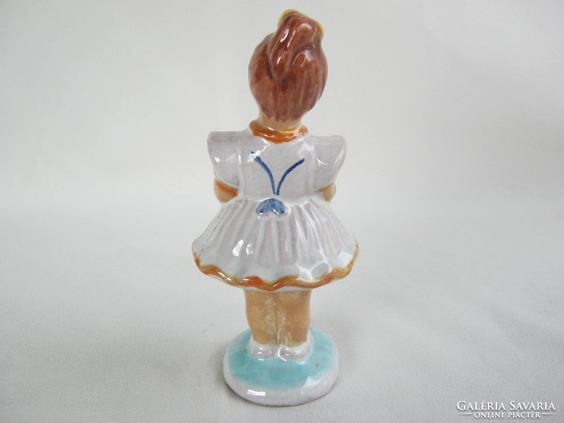 Retro ... Applied art ceramic figurine nipple girl