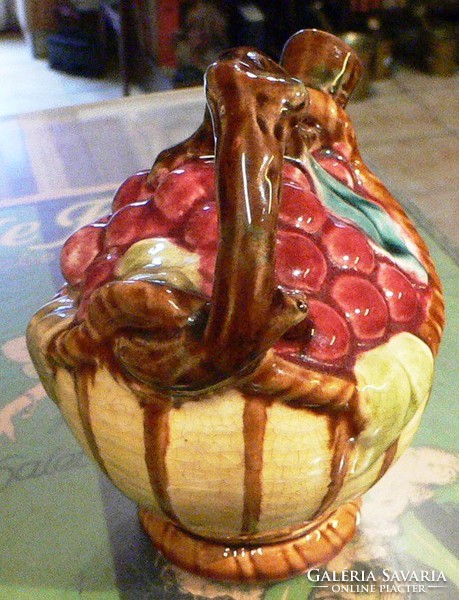 Antique majolica, ceramic jug