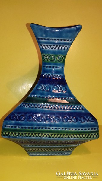 Absolute sale!!! Bay or bitossi aldo london sea blue ceramic vase rare form