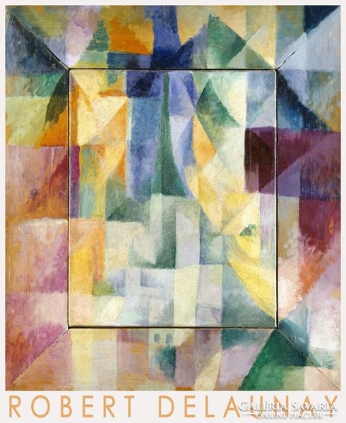 Robert Delaunay simultaneous windows on the city 1912 French avant-garde abstract art poster color