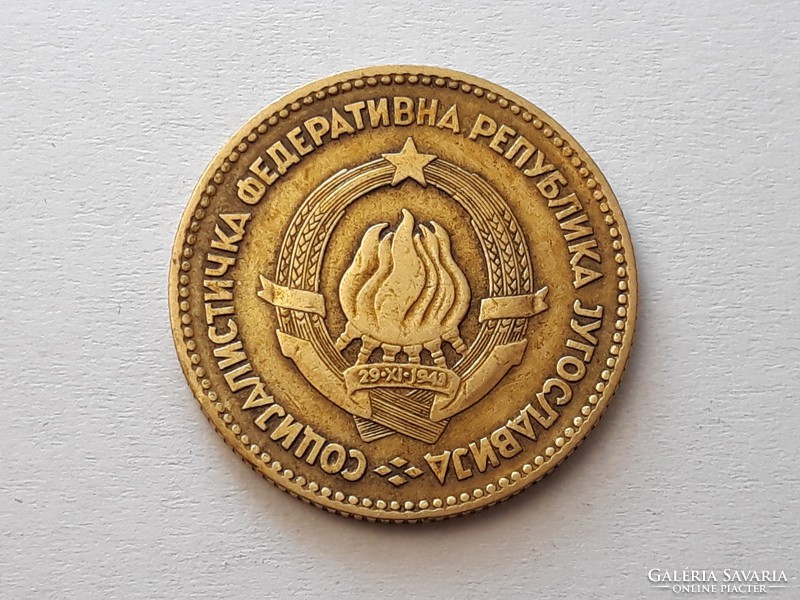 20 Dinara 1963 érme - Jugoszláv 20 dínár 1963 külföldi pénzérme