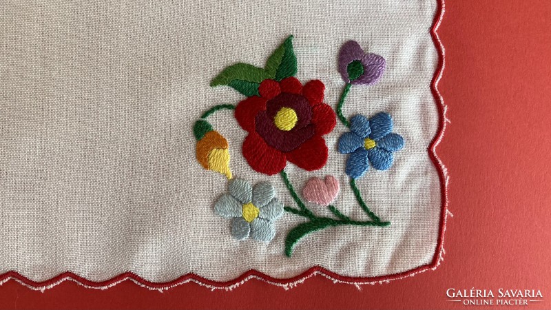 Kalocsa embroidered small tablecloth