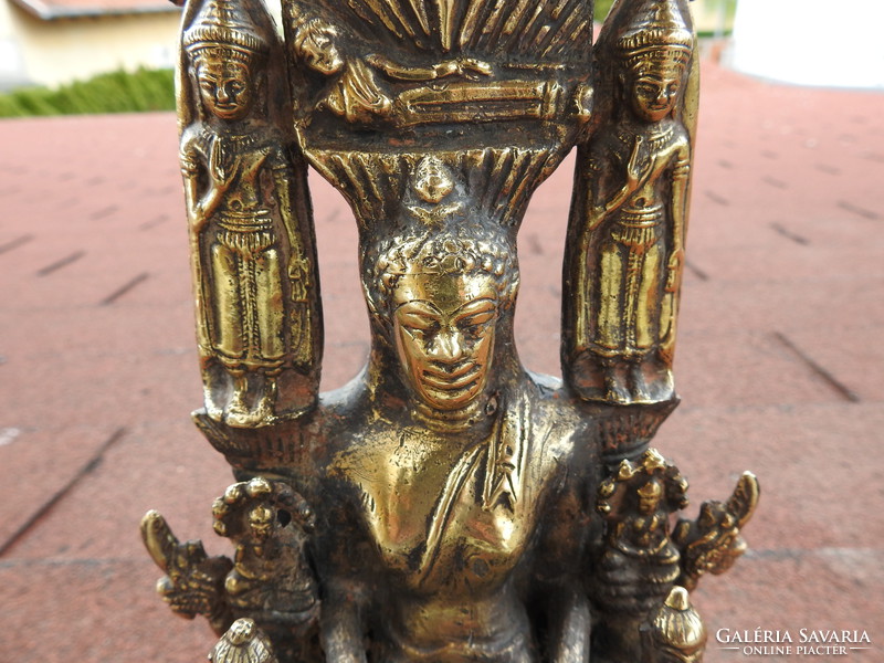 Antik bronz BUDDHA Burma XIX. század