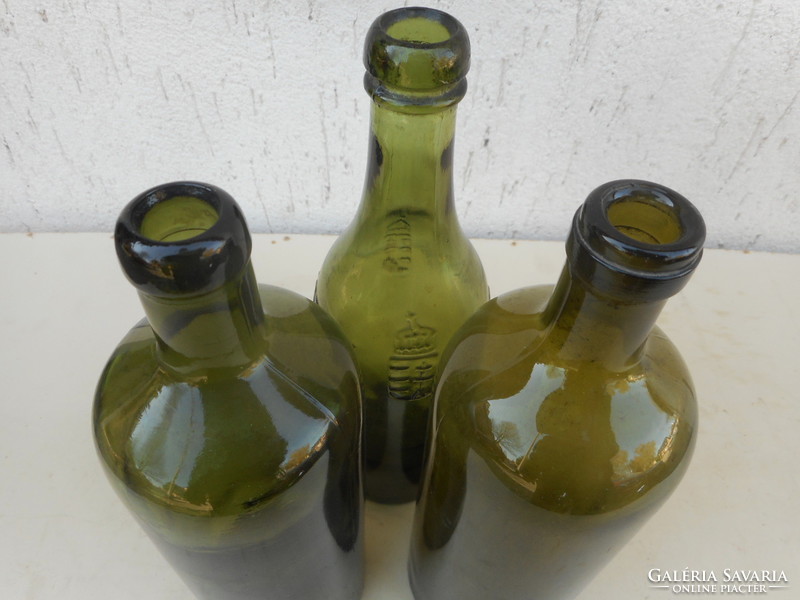 3 pcs. Old bottle of mineral water (Igmándi, Francis Joseph, crystal (
