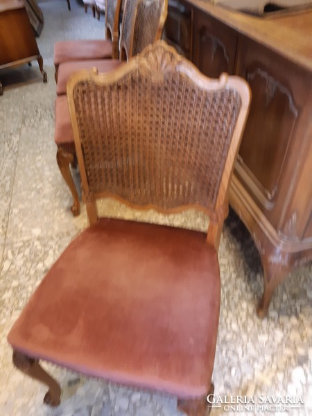 Chippendél barok Warrings faragott 4 szék