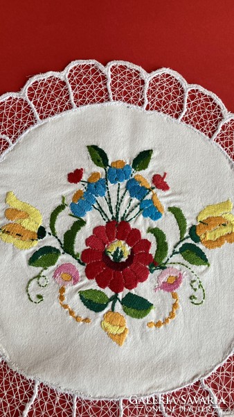 Kalocsa riselt tablecloth embroidered needlework