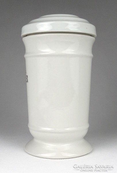 1I268 old zsolnay pharmacy porcelain pharmacy vessel ung. Simplex 16.5 Cm