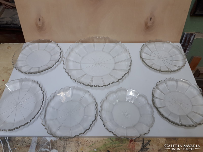 Old peeled glass plate holder