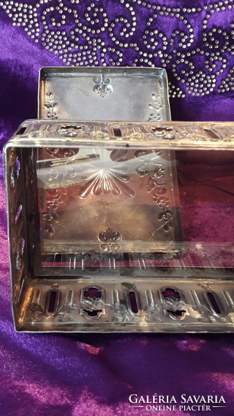 Antique silver plated box, box (l2440)