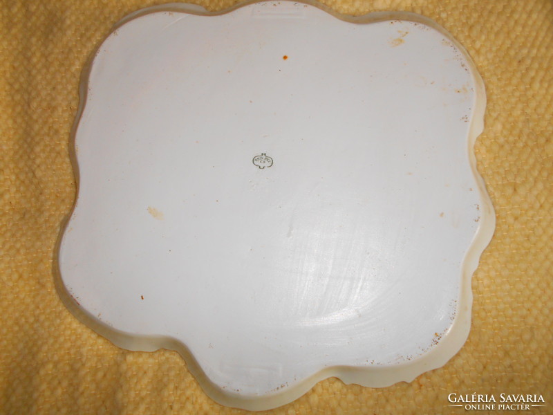 Antique large porcelain table serving bowl 34 cmx 34 cm