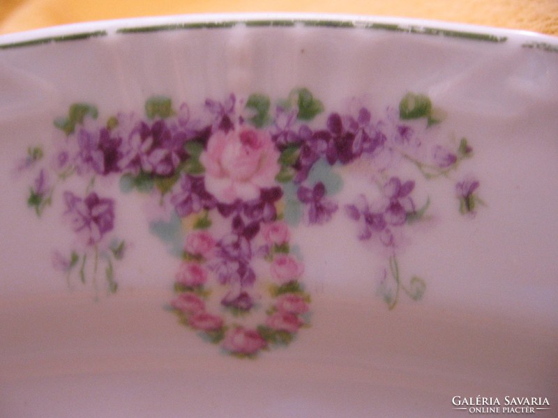 Antique violet, rosy bowl czech slov