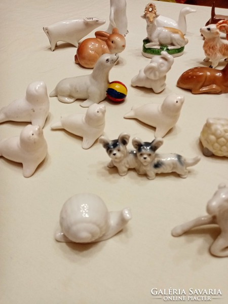 Mini porcelán állatok
