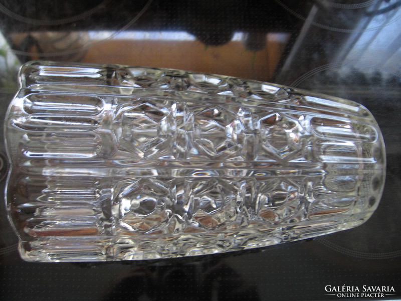 Súlyos, nagy art deco kristály váza