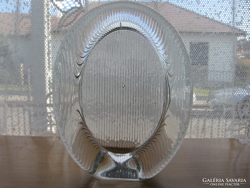 Mikasa crystal oval photo holder