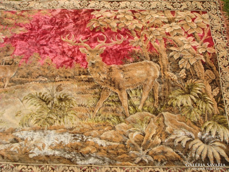 Old deer pattern wall protector vintage tapestry deer tapestry 180 cm
